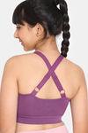 Zelocity Girls Sports Bra - Purple Passion — thumbnail 2